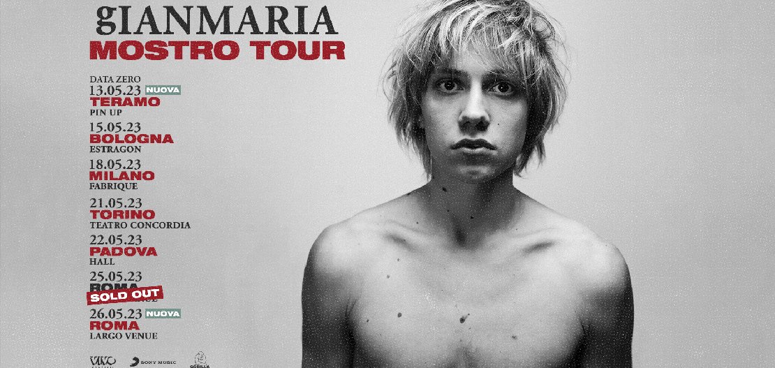 gIANMARIA  MOSTRO Tour 2023 