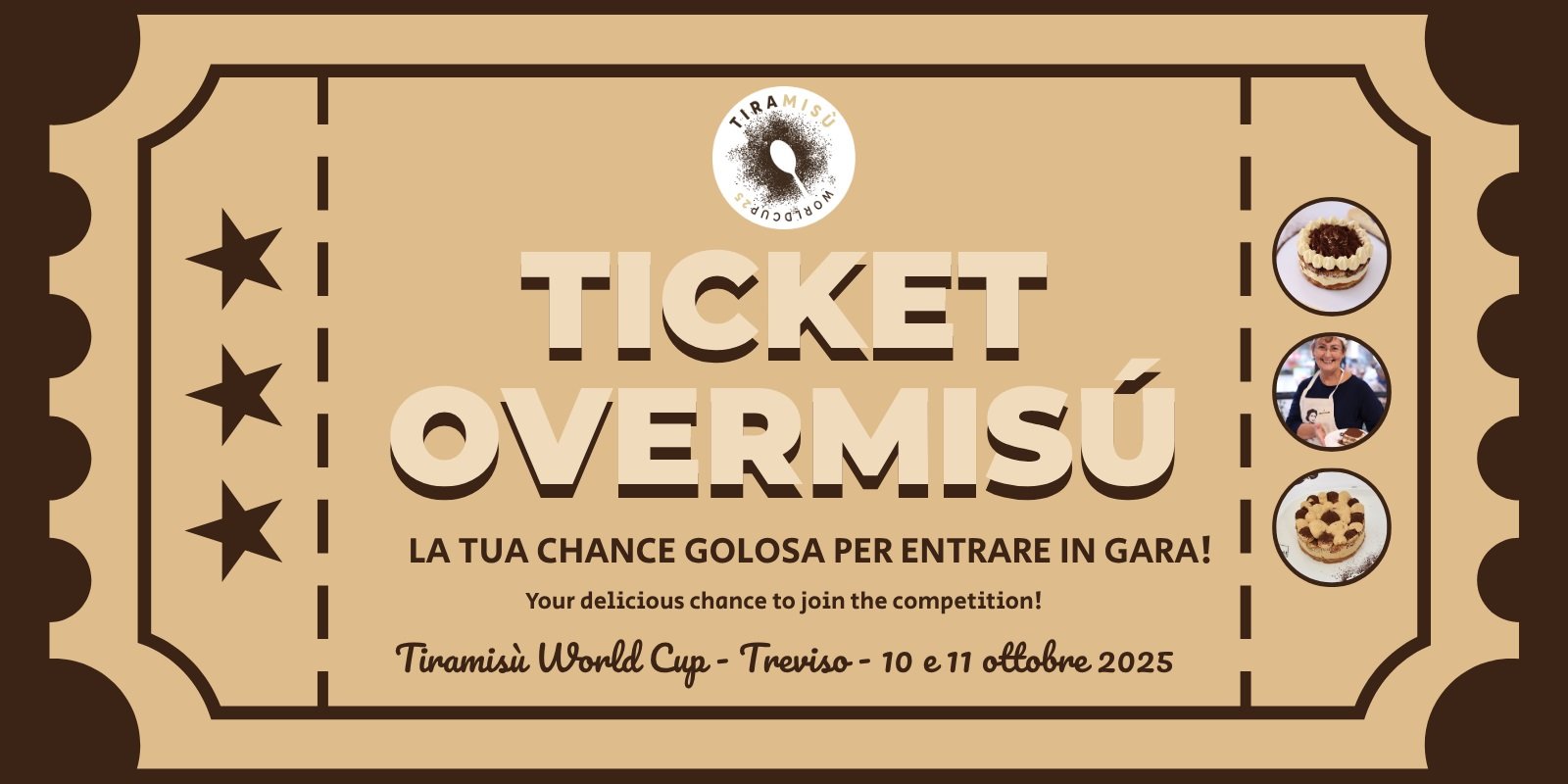   Tiramisù World Cup 2025 per le selezioni a Treviso - TICKET OVERMISÙ