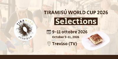 Tiramisù World Cup 2026 per le selezioni a Treviso | Sabato 10 ottobre 2026