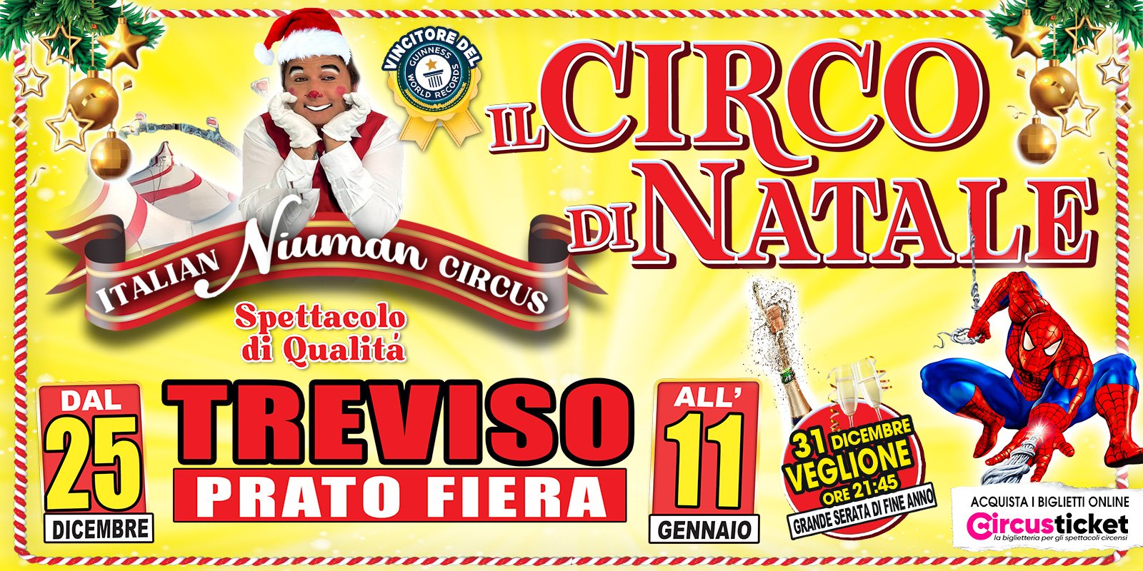 Italian Niuman Circus: il Circo di Natale a Treviso