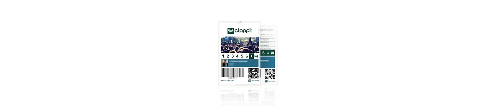 Clappit-Full-Ticketing-Pass-Crew-Venue-Grafica-Personalizzata-Brand-Evento-A4-Top-001