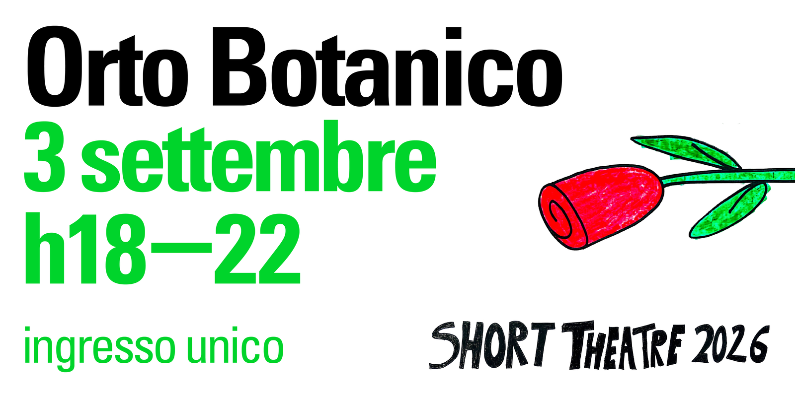 Abbonamento Orto Botanico - Short Theatre 2026