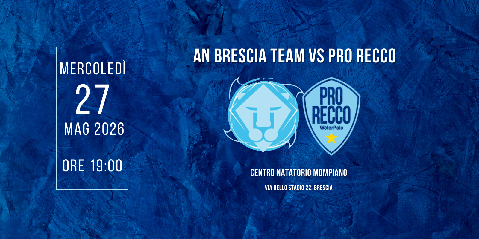 AN BRESCIA – PRO RECCO PALLANUOTO