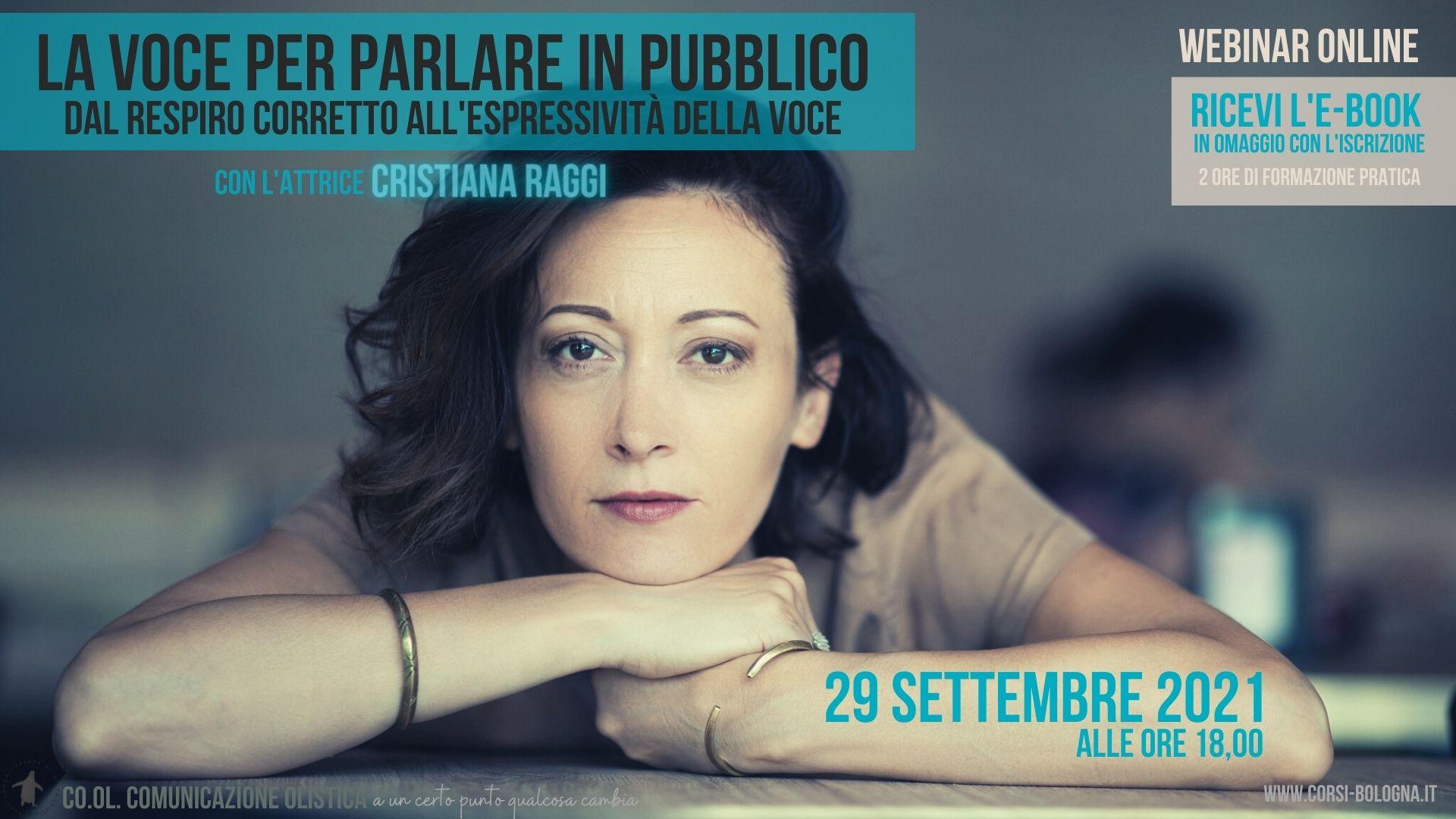 WEBINAR - LA VOCE NEL PUBLIC SPEAKING