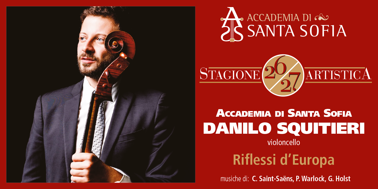 DANILO SQUITIERI con Orchestra Accademia di Santa Sofia - I riflessi d’Europa