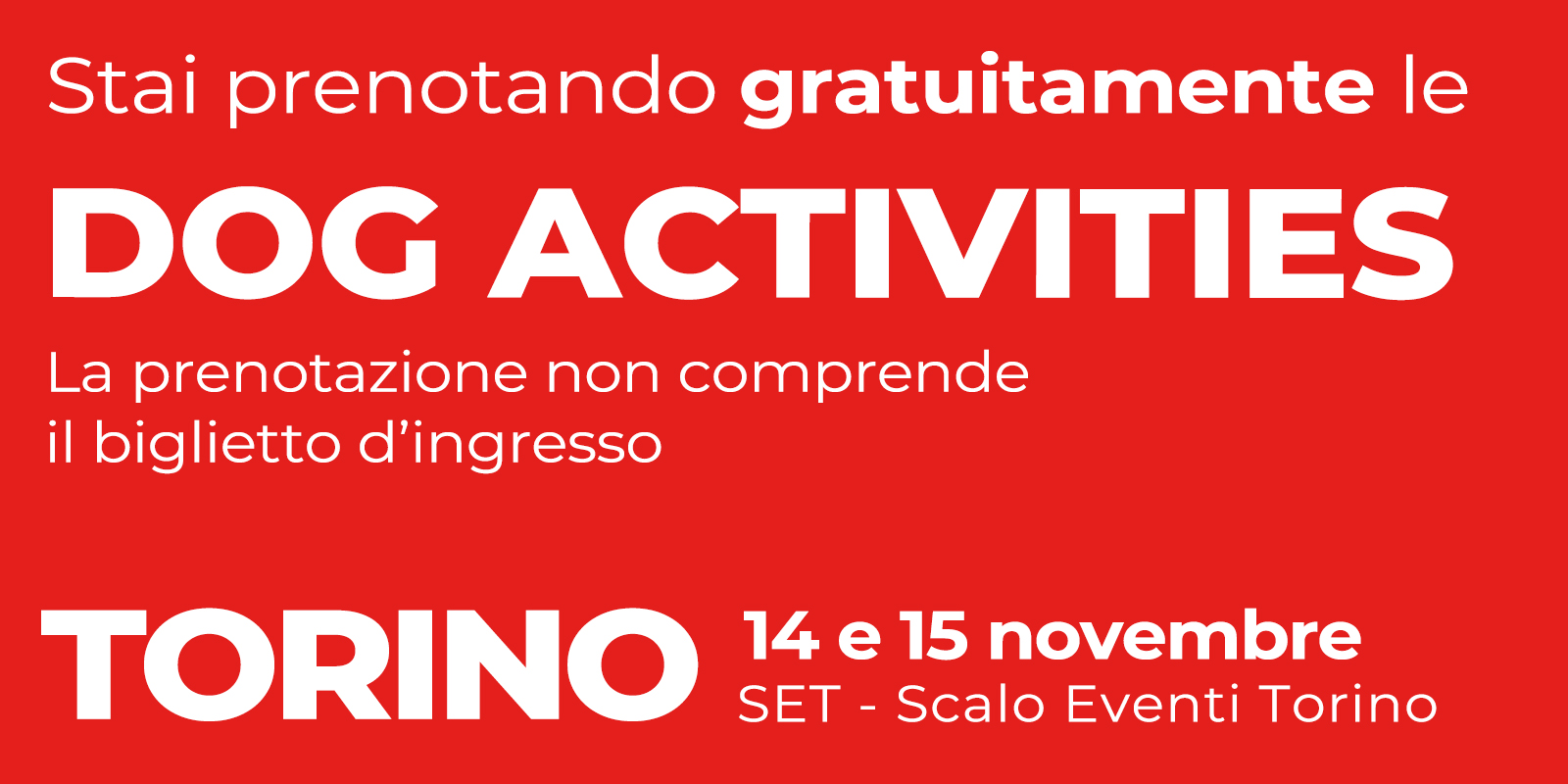 Dog Activities | Torino - 14/15 novembre