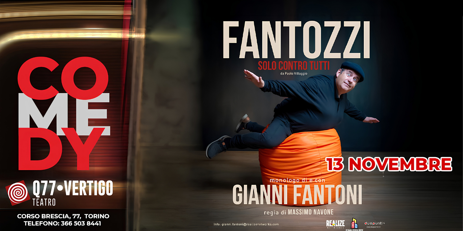 Gianni Fantoni in "Fantozzi Contro Tutti"