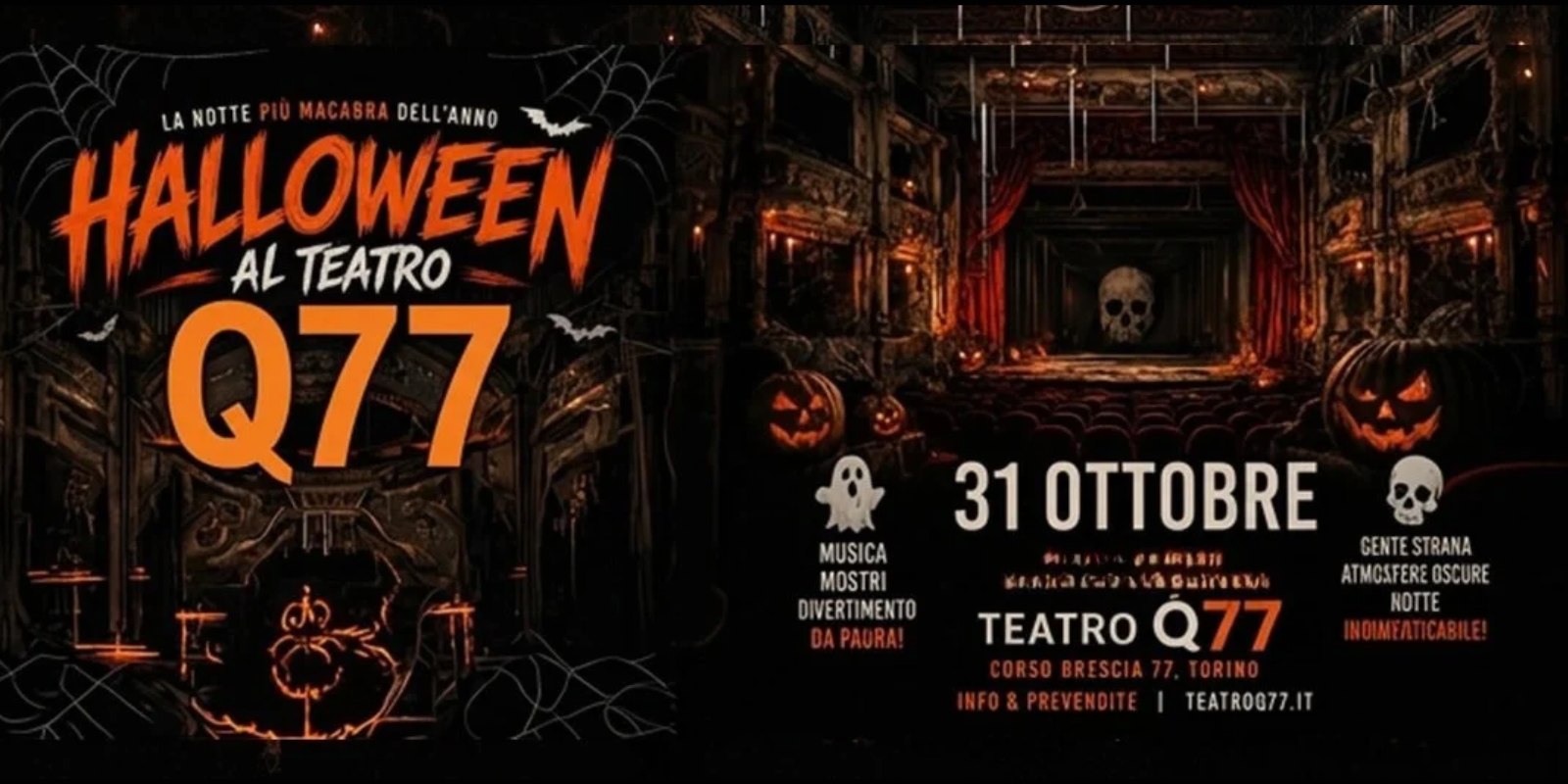 HALLOWEEN A TEATRO - Spettacolo e Party Night