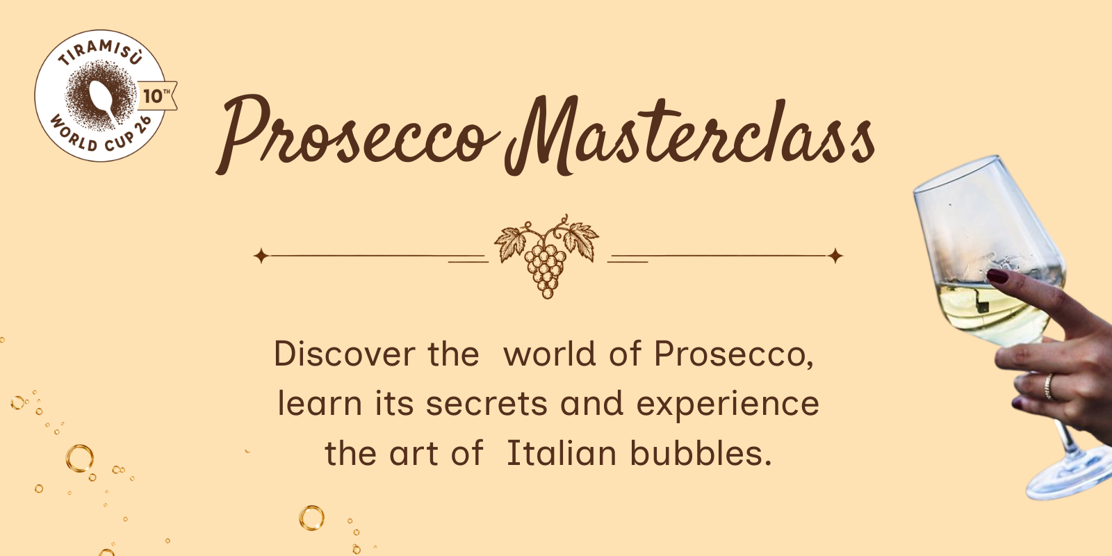 Prosecco Masterclass @ Tiramisù World Cup  - English