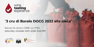 Wine Tasting Experience® | 3 cru di Barolo DOCG 2022 alla cieca