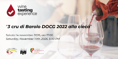 Wine Tasting Experience® | 3 cru di Barolo DOCG 2022 alla cieca