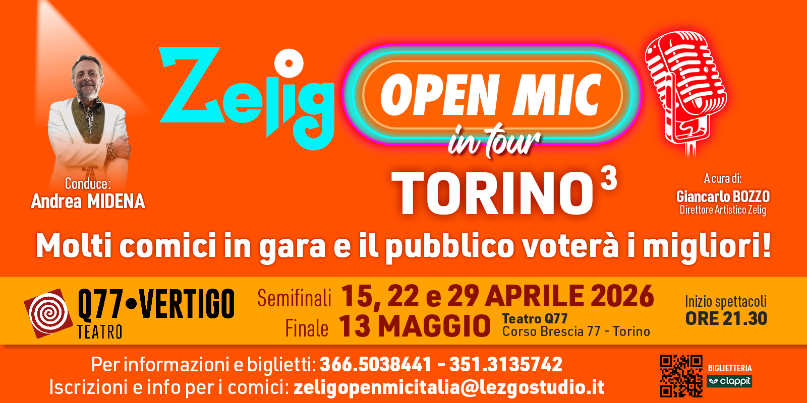ZELIG OPEN MIC IN TOUR