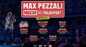 Max Pezzali announces MAX30: the tour in the Italian Palasports in 2022/2023!
