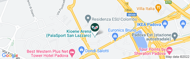 Kioene Arena (ex PalaFabris). Via San Marco, 25 PADOVA